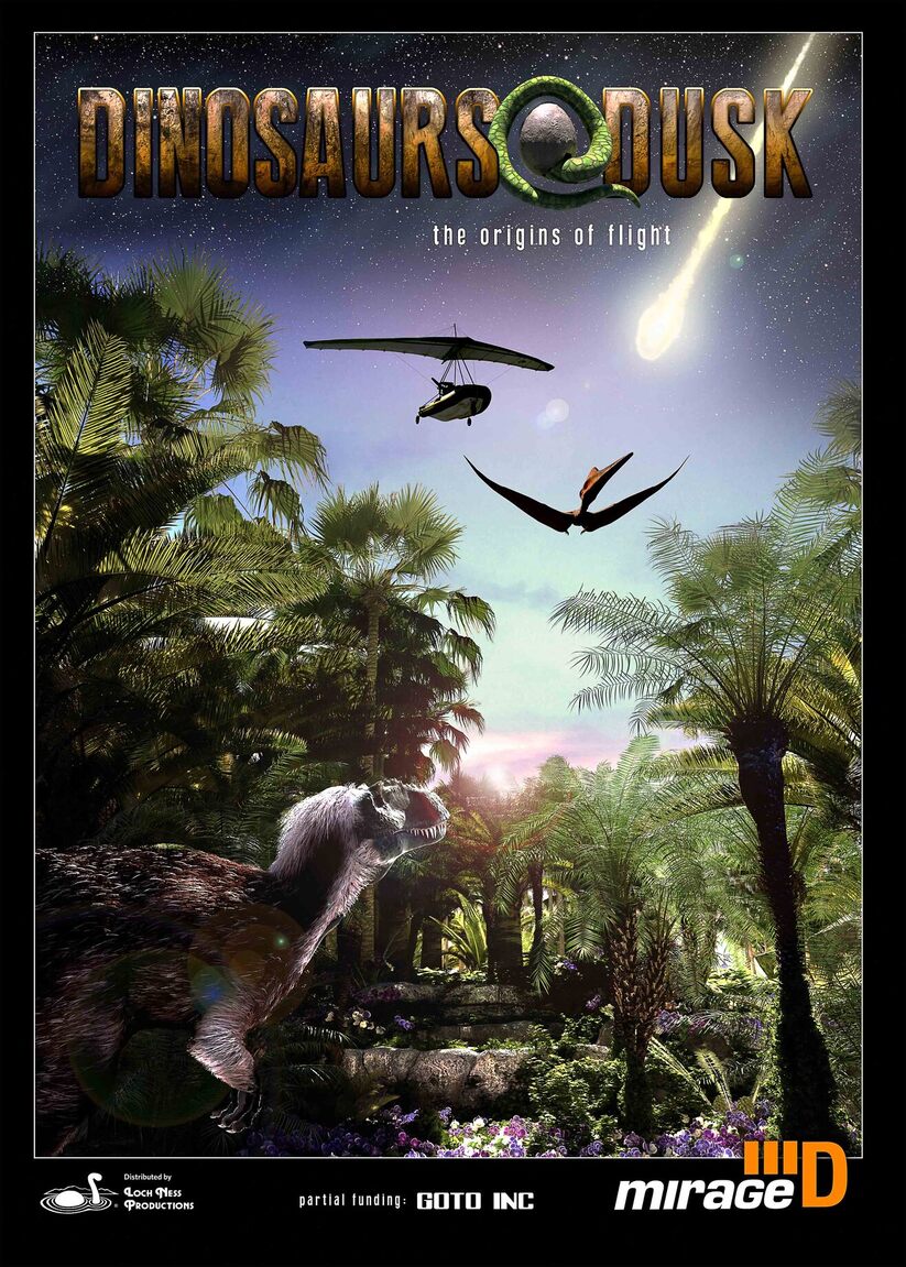 Dinosaurs At Dusk